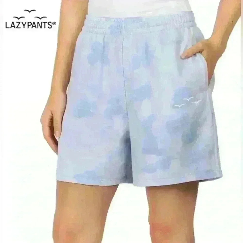 LazyPants shorts| hight rise| soft breathable cotton blend french terry  fabric